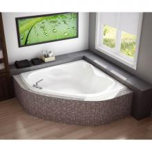Maax Canada 105679-091-001 - Murmur 59.75 in. x 59.75 in. Corner Bathtub with 10 microjets System Center Drain in White