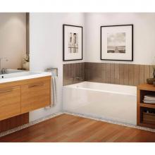 Maax Canada 105705-R-000-001 - Rubix 59.75 in. x 32 in. Alcove Bathtub with Right Drain in White