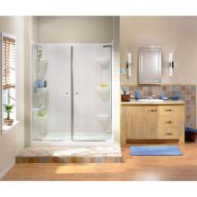 Maax Canada 105716-000-001-000 - Rectangular Base 6042 3 in. Acrylic Alcove Shower Base with Center Drain in White