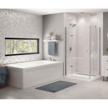 Maax Canada 105722-107-001 - Skybox 66.25 in. x 35.75 in. Alcove Bathtub with Hydrosens System End Drain in White