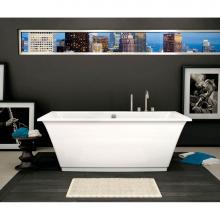 Maax Canada 105742-000-001 - Optik F 66 in. x 36 in. Freestanding Bathtub with Center Drain in White