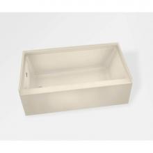 Maax Canada 105819-L-000-004 - Rubix DTF 59.75 in. x 32 in. Alcove Bathtub with Left Drain in Bone