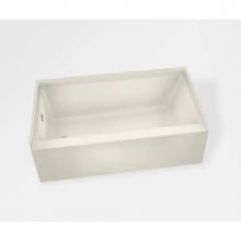 Maax Canada 105820-R-000-007 - Rubix AFR DTF 59.75 in. x 32 in. Alcove Bathtub with Right Drain in Biscuit