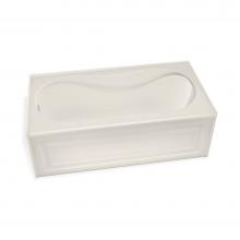 Maax Canada 105821-R-000-007 - Brome 59.875 in. x 31.875 in. Alcove Bathtub with Right Drain in Biscuit