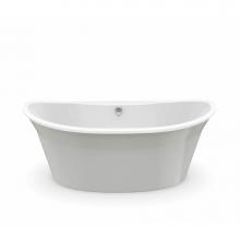 Maax Canada 106150-000-010 - Orchestra 60 in. x 32 in. Freestanding Bathtub with Center Drain in Platinum Grey