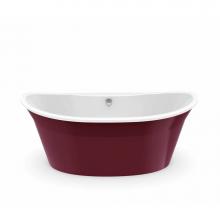 Maax Canada 106150-000-073 - Orchestra 60 in. x 32 in. Freestanding Bathtub with Center Drain in Ruby