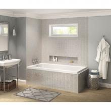 Maax Canada 106199-L-103-001 - Pose IF 59.625 in. x 29.875 in. Corner Bathtub with Aeroeffect System Left Drain in White