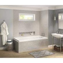 Maax Canada 106203-L-103-001 - Pose IF 59.625 in. x 31.625 in. Corner Bathtub with Aeroeffect System Left Drain in White