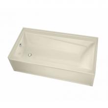 Maax Canada 106228-L-001-004 - Exhibit IFS DTF 59.875 in. x 36 in. Alcove Bathtub with Whirlpool System Left Drain in Bone