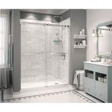 Maax Canada 106356-R-000-001 - Zone 59.875 in. x 32 in. x 4 in. Rectangular Configurable Shower Base with Right Drain in White