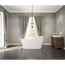 Maax Canada 106387-000-001 - Joan 61 in. x 32 in. Freestanding Bathtub with End Drain in White