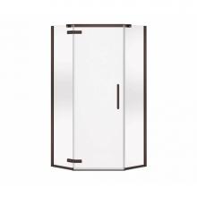 Maax Canada 137300-900-173-000 - Hana Neo-angle 38 in. x 38 in. x 75 in. Pivot Corner Shower Door with Clear Glass in Dark Bronze
