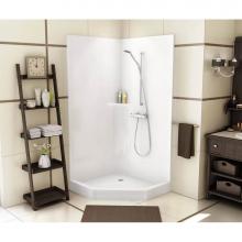 Maax Canada 140007-000-019 - CSS36 37.625 in. x 37.625 in. x 77.75 in. 1-piece Shower with No Seat, Center Drain in Thunder Gre