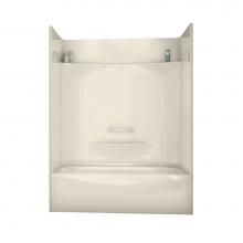 Maax Canada 148007-L-000-004 - Essence TS AFR 59.875 in. x 30 in. x 79.625 in. 4-piece Tub Shower with Left Drain in Bone