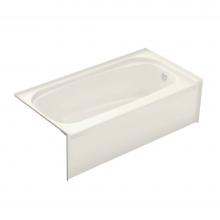 Maax Canada 148008-L-000-007 - Essence TO-6030 59.75 in. x 30 in. Alcove Bathtub with Left Drain in Biscuit