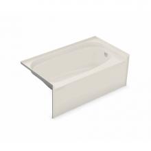 Maax Canada 148014-L-000-007 - Essence TO-6032 59.75 in. x 32 in. Alcove Bathtub with Left Drain in Biscuit