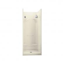 Maax Canada 148018-000-004 - Essence SH 31.875 in. x 32 in. x 76 in. 4-piece Shower with No Seat, Center Drain in Bone