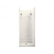 Maax Canada 148018-000-007 - Essence SH 31.875 in. x 32 in. x 76 in. 4-piece Shower with No Seat, Center Drain in Biscuit