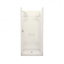 Maax Canada 148024-000-007 - Essence SH 35.875 in. x 36 in. x 76 in. 4-piece Shower with No Seat, Center Drain in Biscuit