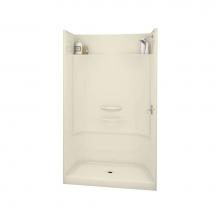 Maax Canada 148030-000-004 - Essence SH 48.875 in. x 33.625 in. x 80.125 in. 4-piece Shower with No Seat, Center Drain in Bone