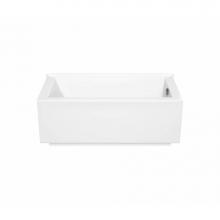 Maax Canada 410011-000-001-103 - ModulR Corner left (without armrests) 59.625 in. x 31.875 in. Corner Bathtub with Right Drain in W