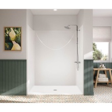 Maax Canada 105089-000-002-110 - Outlook BFS-6036F 62.75 in. x 39.5 in. x 78.75 in. 1-piece Shower with No Seat, Center Drain in Wh