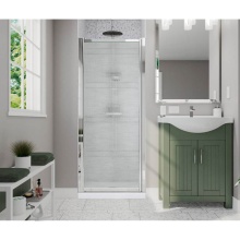Maax Canada 136625-970-084-000 - Pivolok 23-24.75 x 64.5 in. Pivot Shower Door for Alcove Installation with Raindrop glass in Chrom