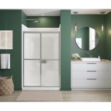 Maax Canada 105413-970-084-000 - Polar 42-47.5 x 68 in. Bypass Shower Door for Alcove Installation with Raindrop glass in Chrome