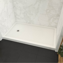 Maax Canada 107959-501-001-001 - Roka 6032 Acrylic Alcove Shower Base in White with Left-Hand Drain