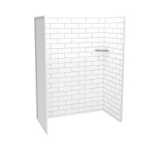 Maax Canada 107463-301-526-000 - Utile 6032 Composite Direct-to-Stud Three-Piece Alcove Shower Wall Kit in Metro Tux