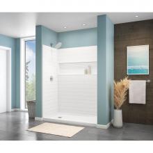 Maax Canada 107352-000-270-000 - NexTile 6032 Direct-to-Stud Four-Piece Alcove Shower Wall Kit in White