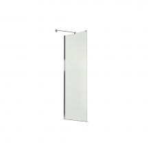 Maax Canada 136675-900-305-000 - Reveal 32.75-33.875 in. x 71.5 in. Return Panel with Clear Glass in Brushed Nickel