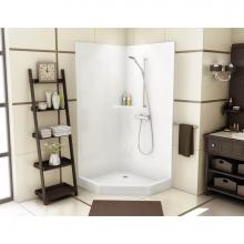 Maax Canada 140007-000-007 - CSS36 37.625 in. x 37.625 in. x 77.75 in. 1-piece Shower with No Seat, Center Drain in Biscuit