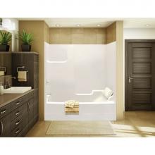Maax Canada 140103-L-001-007 - TSEA72 71.75 in. x 35.75 in. x 75 in. 1-piece Tub Shower with Whirlpool Left Drain in Biscuit