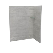 Maax Canada 107465-304-516-000 - Utile 6032 Composite Direct-to-Stud Two-Piece Corner Shower Wall Kit in Factory Rough Vapor
