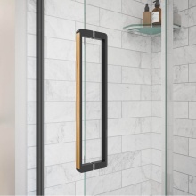 Maax Canada 10068840-285-600 - Specialty Handle for Uptown Pivot and Slider in Matte Black and Wood