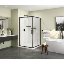 Maax Canada 137451-900-340-000 - Radia Square 42 x 42 x 71 1/2 in. 6 mm Sliding Shower Door for Corner Installation with Clear Glas