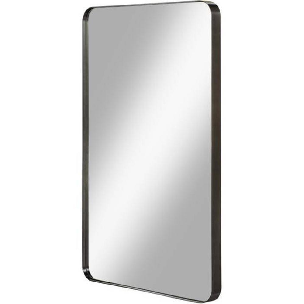 Reflections 24'' Metal Frame Mirror - Matte Black