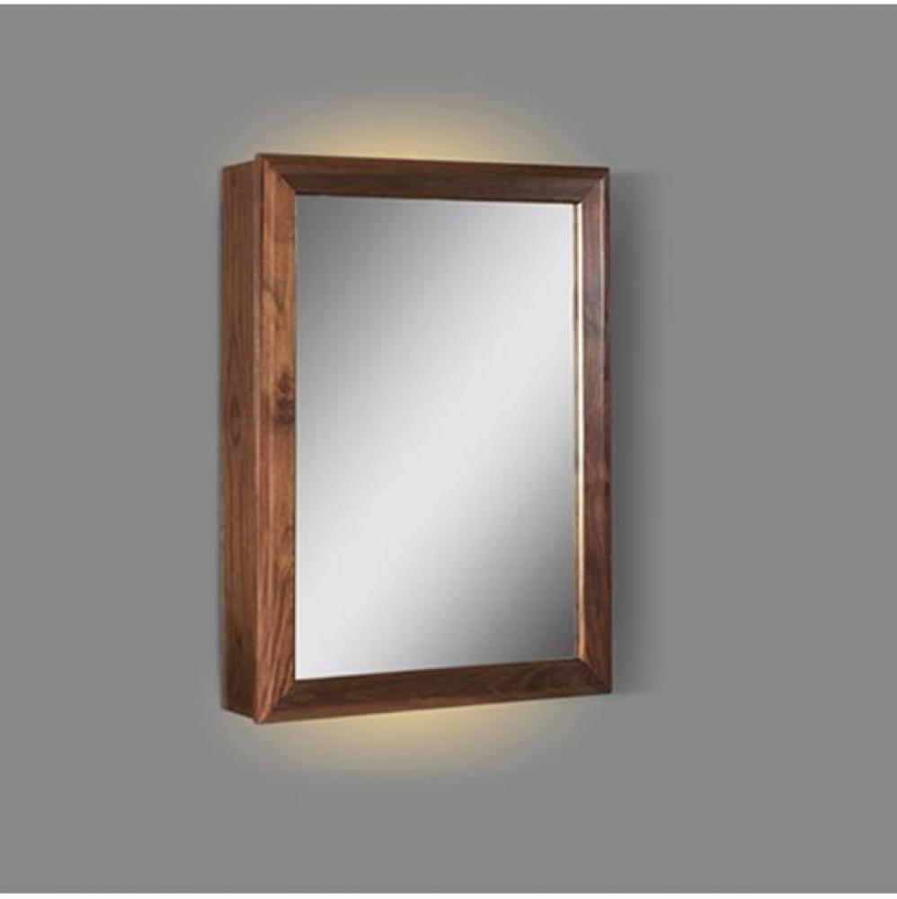 M4 20'' LED Medicine Cabinet - right - Natural Walnut