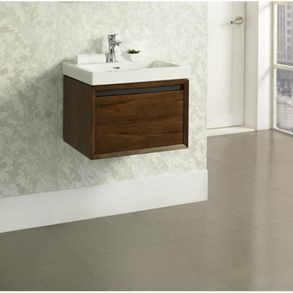 M4 21x18'' Wall Mount Vanity - Natural Walnut