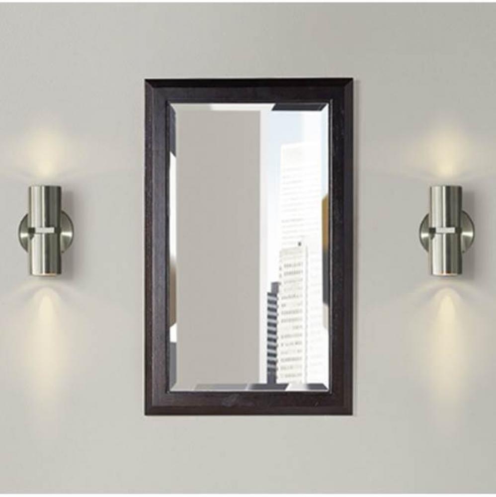 Charlottesville w/Nickel 20'' Mirror - Vintage Black