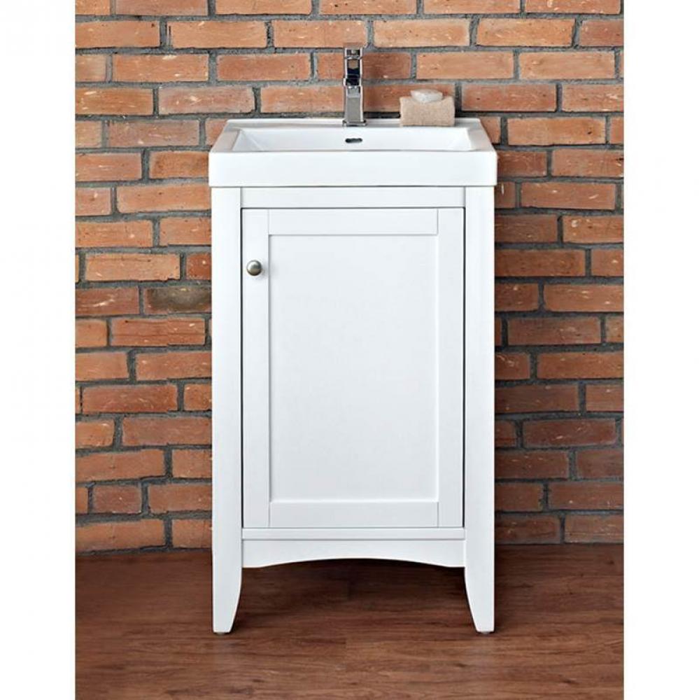 Shaker Americana 21x18'' Vanity - Polar White