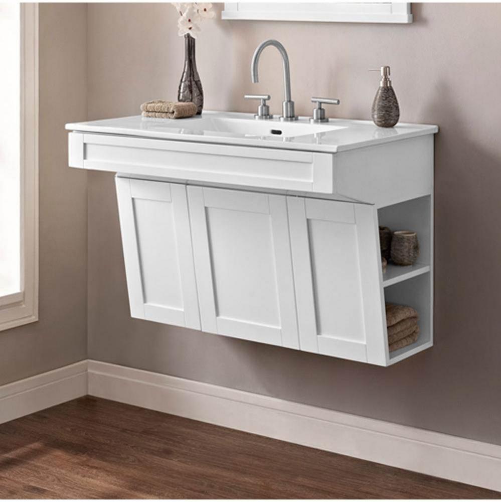 Shaker Americana 36'' Wall Mount Vanity - Polar White