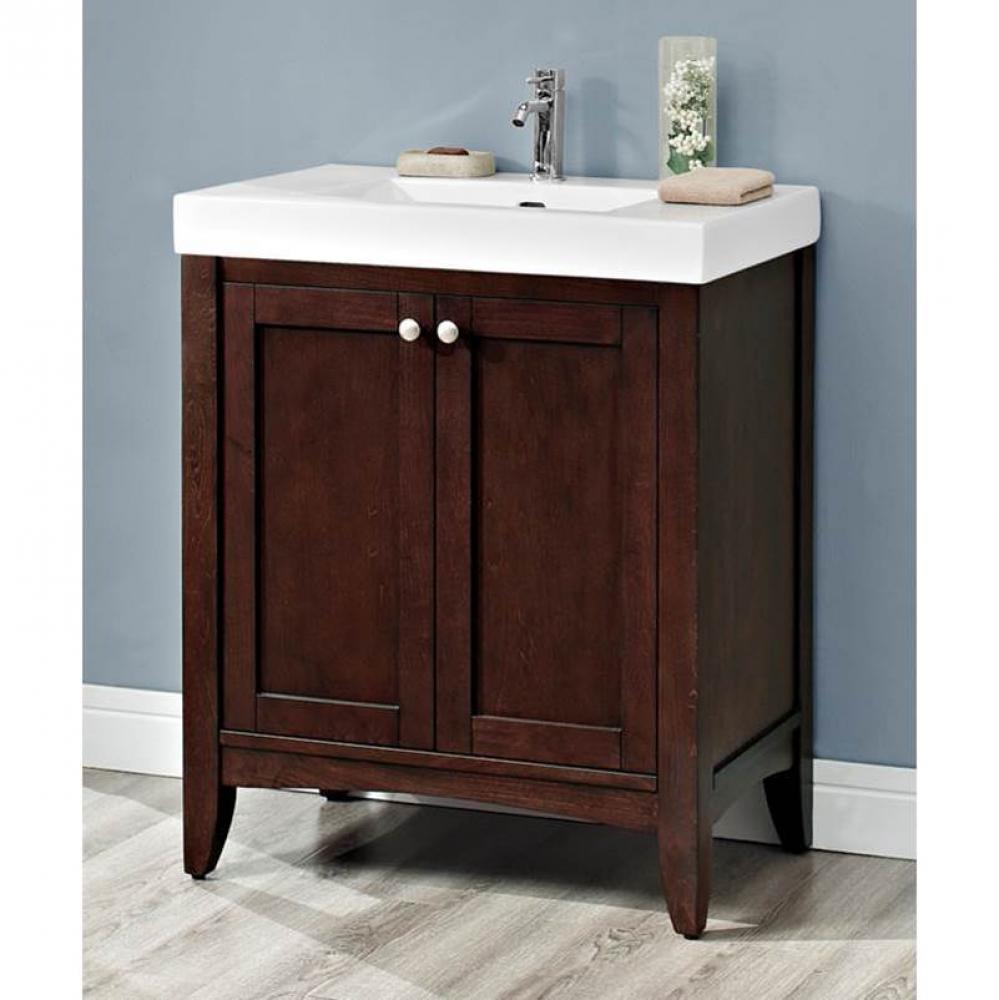 Shaker Americana 30x18'' Vanity - Habana Cherry