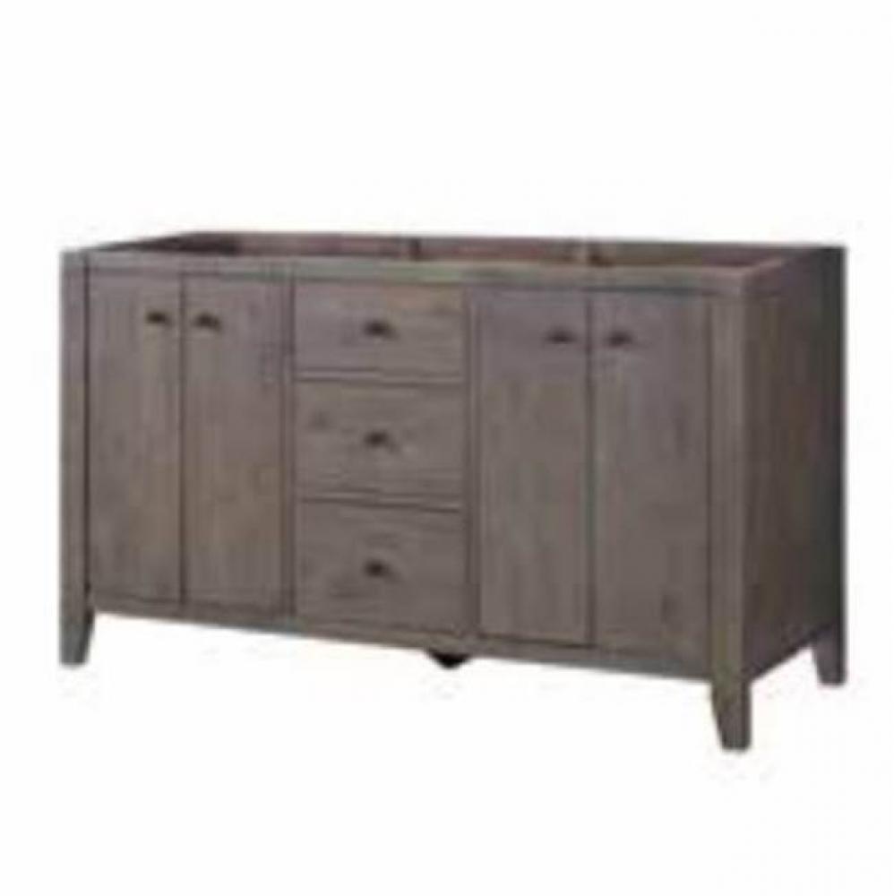 River View 60'' Double Bowl Vanity - Coffee Bean