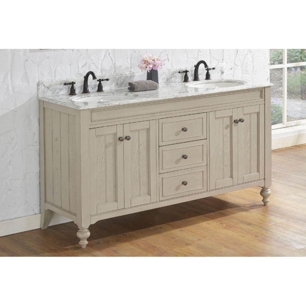 Crosswinds 60'' Double Bowl Vanity - Slate