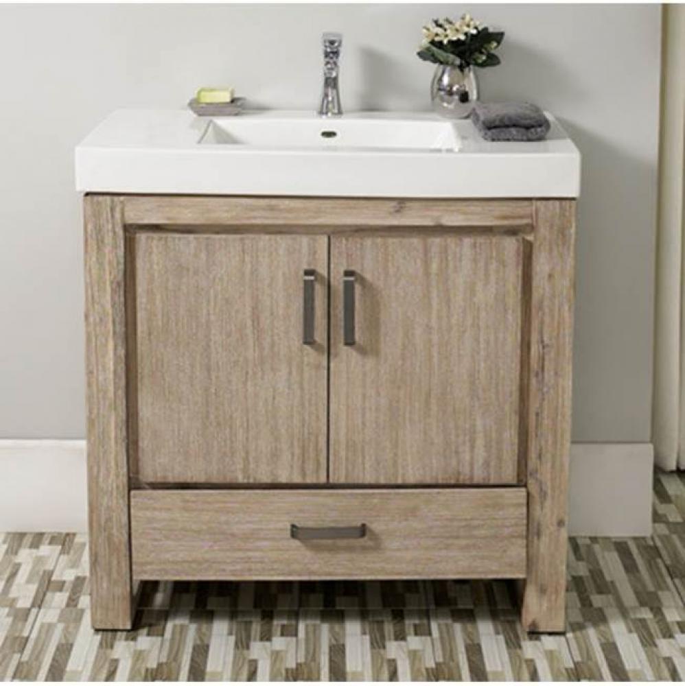 Oasis 36x18'' Vanity - Sand Pebble