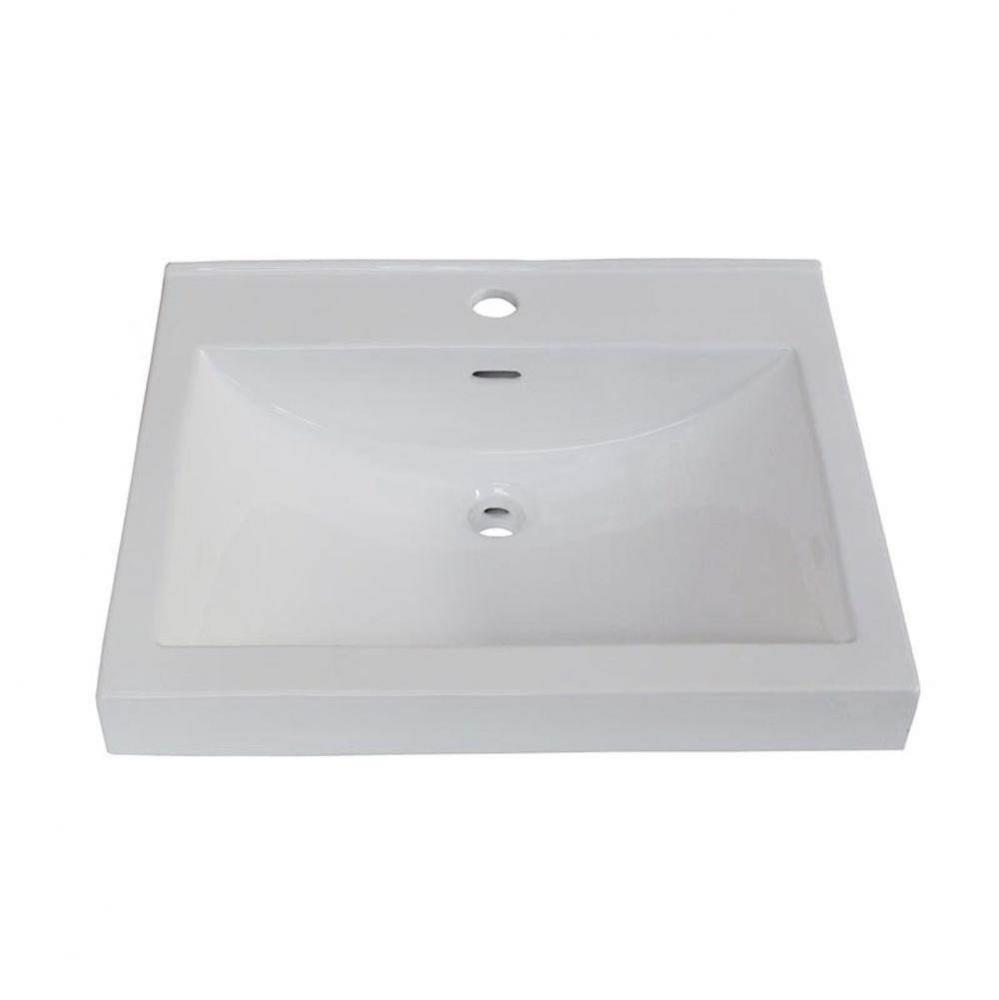 22x18'' White Ceramic Sink