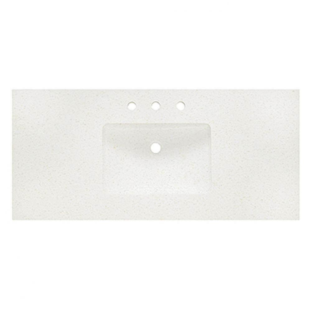 2inch - 48'' Eggshell (EG) Quartz Top - 8''