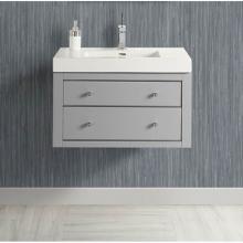 Fairmont Designs Canada 1510-WV3018 - Charlottesville w/Nickel 30x18'' Wall Mount Vanity - Light Gray